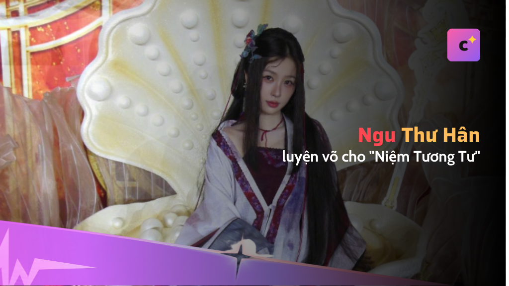 Ngu Thư Hân luyện võ cho "Niệm Tương Tư", một động tác gây sốt